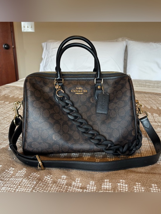 Coach Handbags - Coach Outlet Large Rowan in Maple Signature